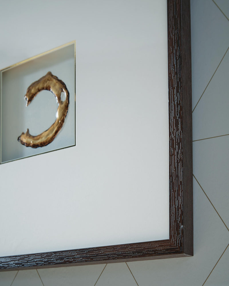 Dallbourne White/Gold Finish Wall Art (Set of 4) - A8000491