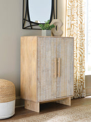 Dallinbury Natural/White Wash Accent Cabinet - A4000696