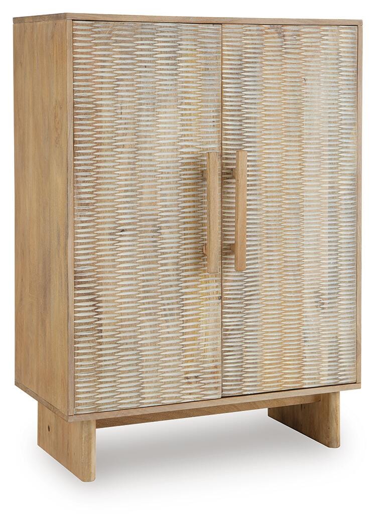Dallinbury Natural/White Wash Accent Cabinet - A4000696
