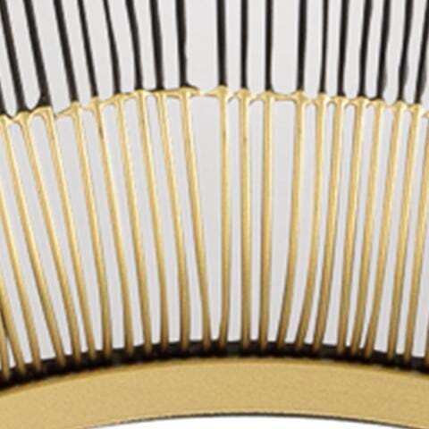 Dallmen Black/Gold Finish Accent Mirror - A8010407