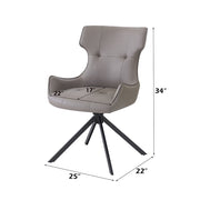 Damita Side Chair w/Swivel (Set-2) - DN03736