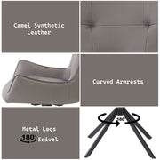 Damita Side Chair w/Swivel (Set-2) - DN03736
