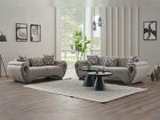Damla 4-pieces (2 Sofa & 2 Chair) Livingroom Set Cream in Cream - 101-DAM-GIR08-3311