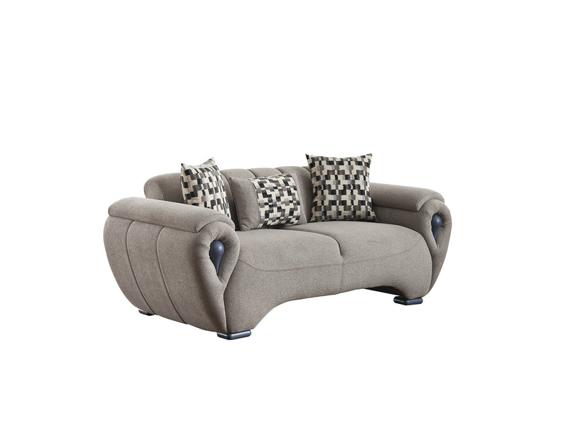 Damla 4-pieces (2 Sofa & 2 Chair) Livingroom Set Cream in Cream - 101-DAM-GIR08-3311
