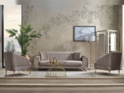 Damla Ser Chair in Beige - 200-SER-DAM-VELVET260-B