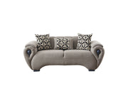 Damla Stationary Loveseat Cream in Cream - 101-DAM-GIR08-2