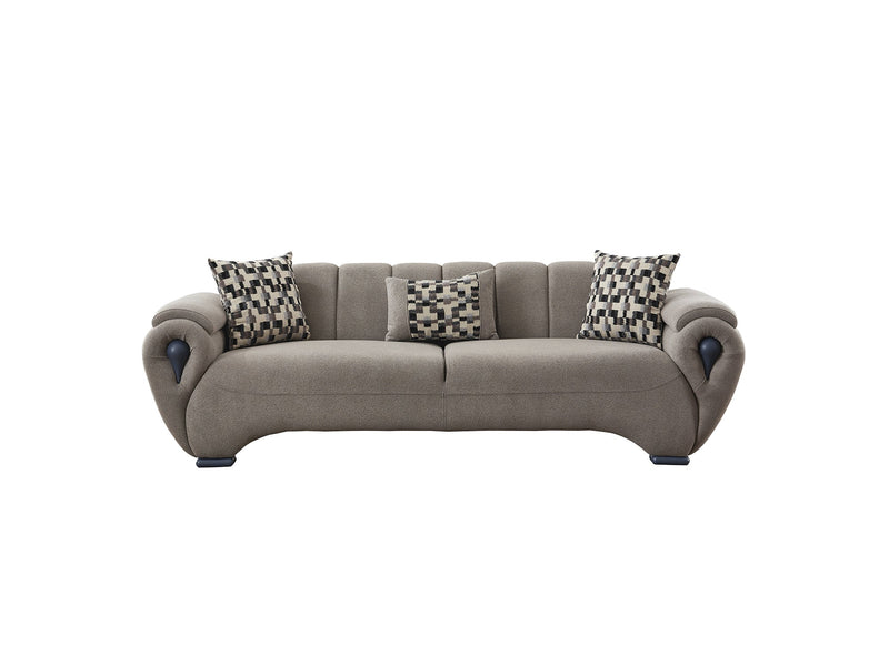 Damla Stationary Sofa Cream in Cream - 101-DAM-GIR08-3