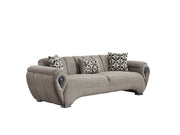 Damla Stationary Sofa Cream in Cream - 101-DAM-GIR08-3