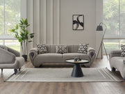 Damla Stationary Sofa Cream in Cream - 101-DAM-GIR08-3
