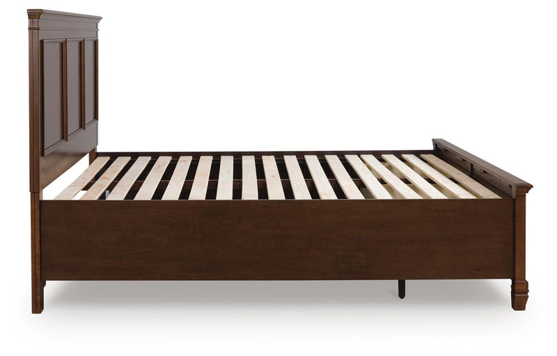 Danabrin Brown California King Panel Storage Bed - B685B19