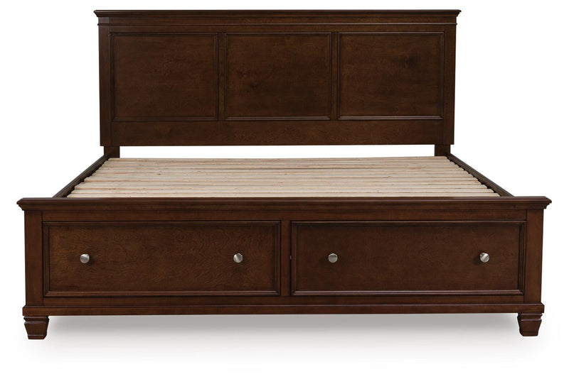 Danabrin Brown King Panel Storage Bed - B685B18