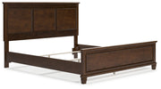 Danabrin California King Panel Bed with Mirrored Dresser in Brown - PKG015187