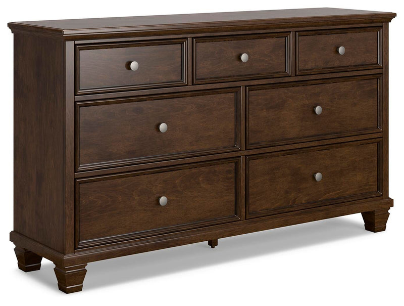 Danabrin California King Panel Storage Bed and Dresser in Brown - PKG023947