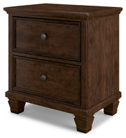 Danabrin California King Panel Storage Bed, Dresser and Nightstand in Brown - PKG023950