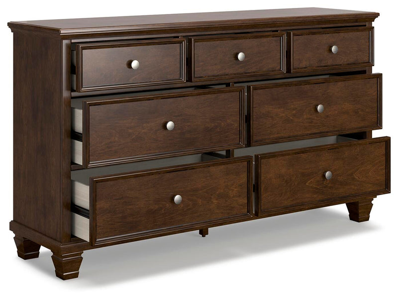 Danabrin California King Panel Storage Bed, Dresser and Nightstand in Brown - PKG023950