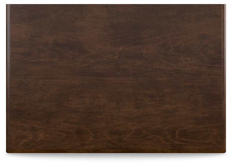 Danabrin Full Panel Bed with Mirrored Dresser, Chest and 2 Nightstands in Brown - PKG015201
