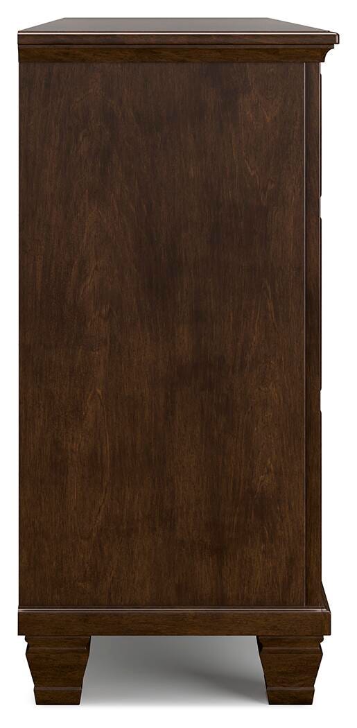 Danabrin King Panel Storage Bed and Dresser in Brown - PKG023942
