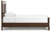 Danabrin Twin Panel Bed with Mirrored Dresser and 2 Nightstands in Brown - PKG015194