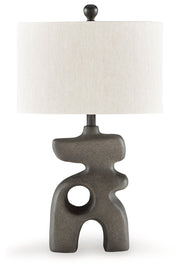 Danacy Distressed Black Table Lamp - L235754