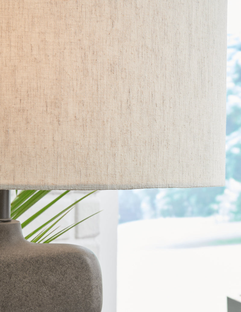 Danacy Distressed Black Table Lamp - L235754