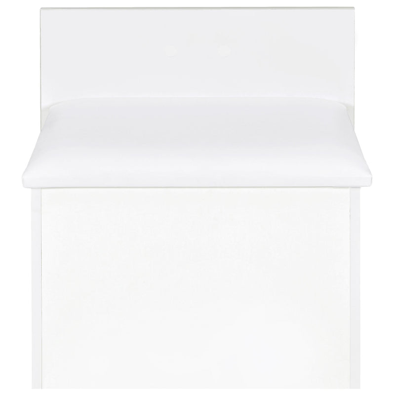 Danbury 3-drawer Makeup Vanity & Stool Set White High Gloss - 930208