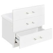 Danbury 3-drawer Makeup Vanity & Stool Set White High Gloss - 930208