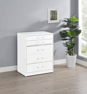 Danbury 3-drawer Makeup Vanity & Stool Set White High Gloss - 930208
