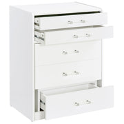 Danbury 3-drawer Makeup Vanity & Stool Set White High Gloss - 930208