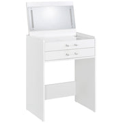 Danbury 3-drawer Makeup Vanity & Stool Set White High Gloss - 930208