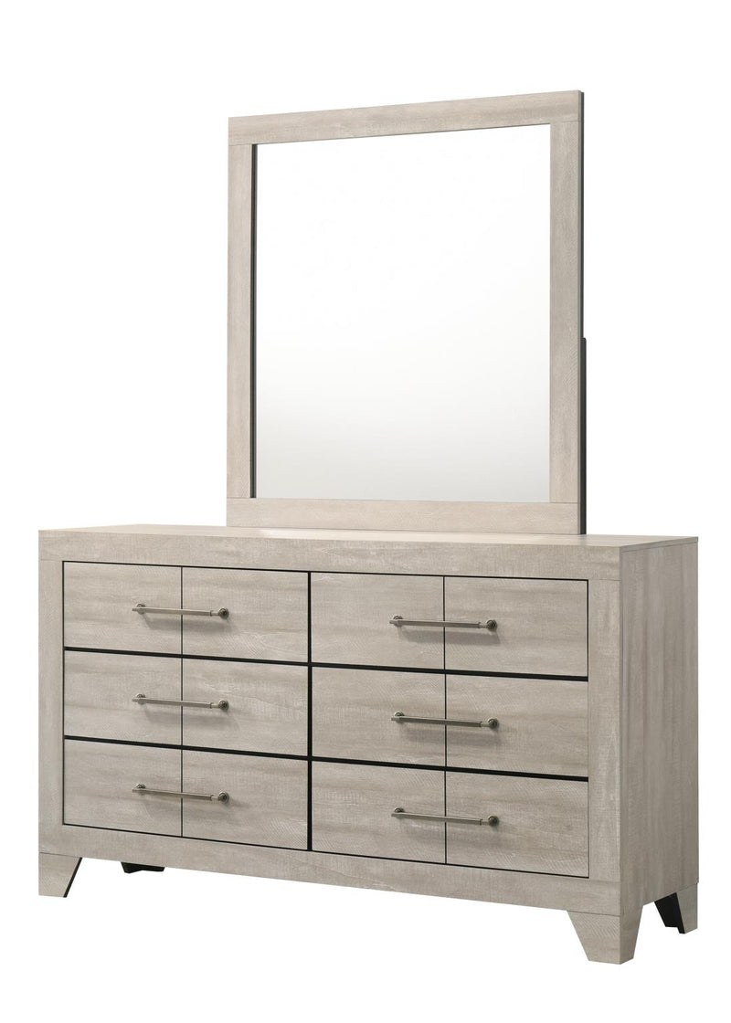 Dania - Cream 6 Drawer Dresser - B378-D