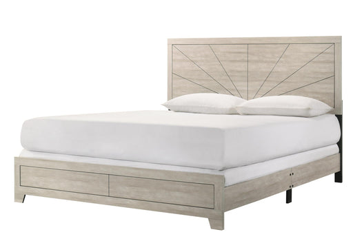 Dania - Cream Panel King Bed - B378-K-Bed