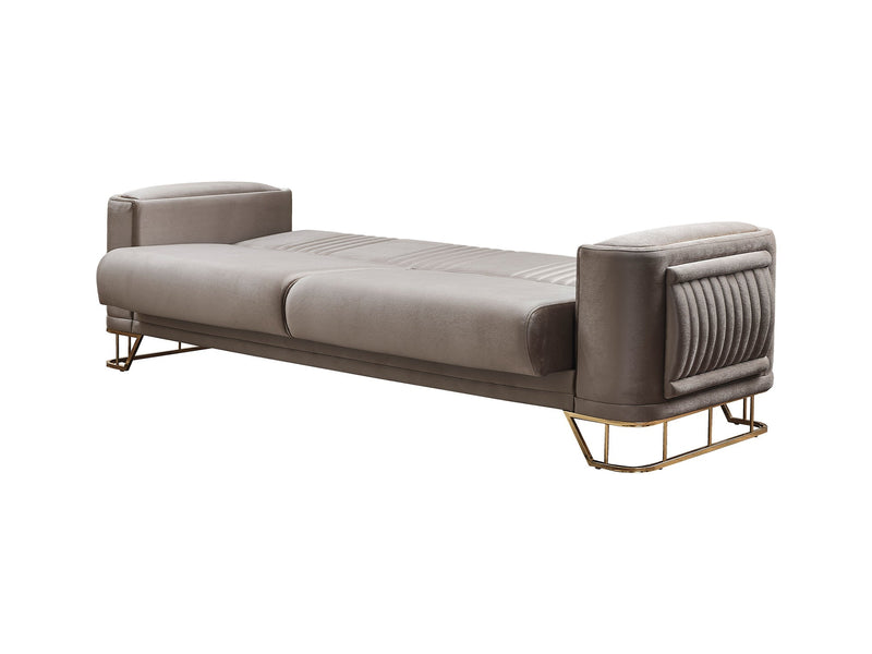 Dante Convertible Sofa in Beige - 200-SER-DAN-VELVET260-3