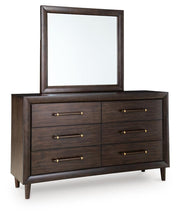 Dantenton Merlot Dresser and Mirror - B611B1