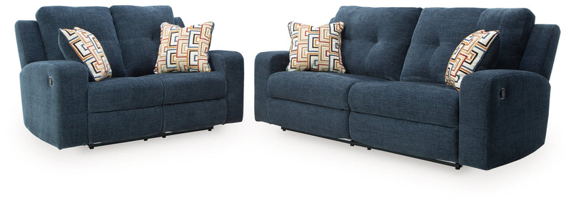 Danum Sofa and Loveseat in Ink - Lara FurnitureReclining Living Room Set