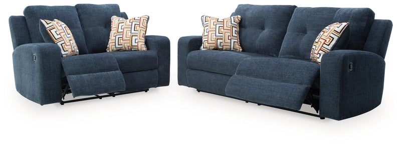 Danum Sofa and Loveseat in Ink - Lara FurnitureReclining Living Room Set