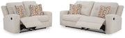 Danum Sofa and Loveseat in Stone from Ashley - Lara Furniture