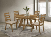 Danvers Round 54-inch Wood Dining Table Brown Oak - 109150
