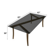 Danzel Dining Table w/Glasss Top - DN06150