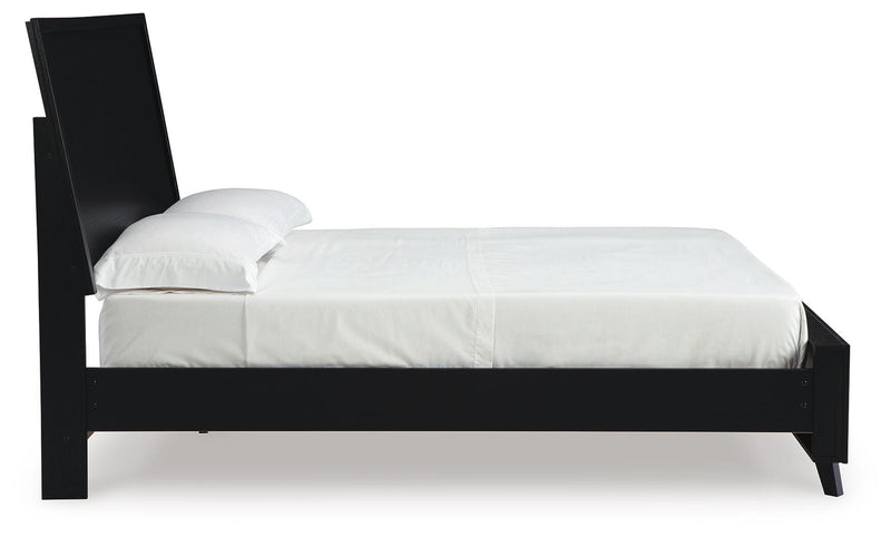 Danziar Black Full Panel Bed - B1013B20