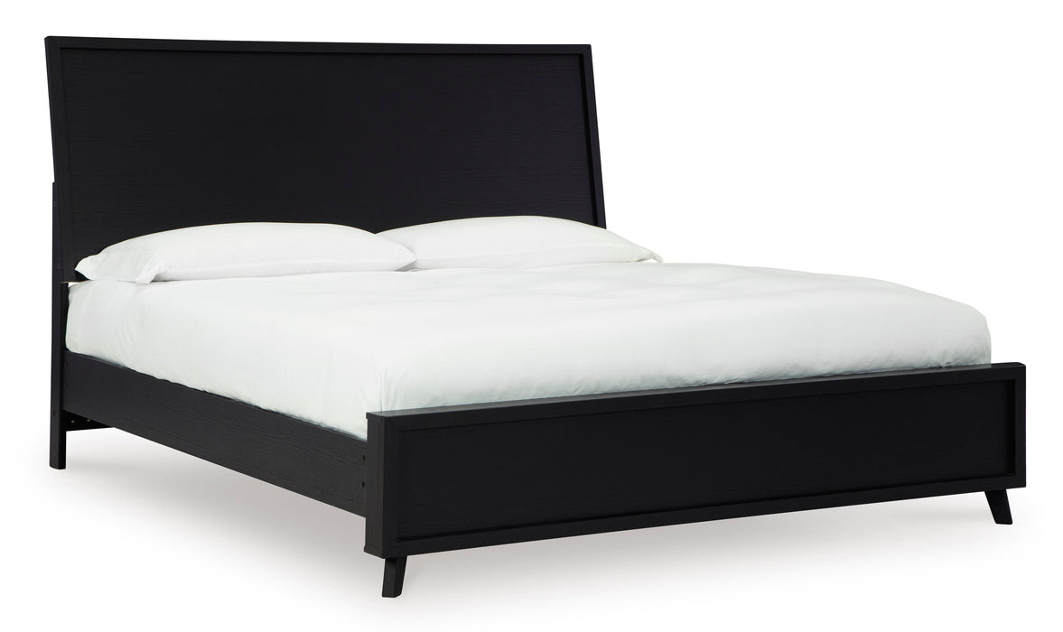 Danziar Black Panel Bedroom Set - Gate FurnitureBedroom Set
