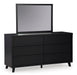 Danziar Black Panel Bedroom Set - Gate FurnitureBedroom Set
