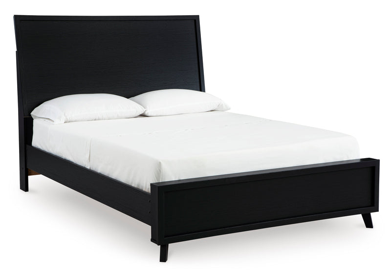 Danziar Black Panel Bedroom Set from Ashley - Lara Furniture