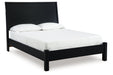 Danziar Black Queen Platform Bed - Gate FurnitureQueen Bed