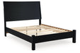 Danziar Black Queen Platform Bed - Gate FurnitureQueen Bed