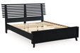 Danziar Black Queen Slat Platform Bed - Gate FurnitureQueen Bed