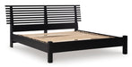 Danziar Black Slat Bedroom Set - Gate FurnitureBedroom Set