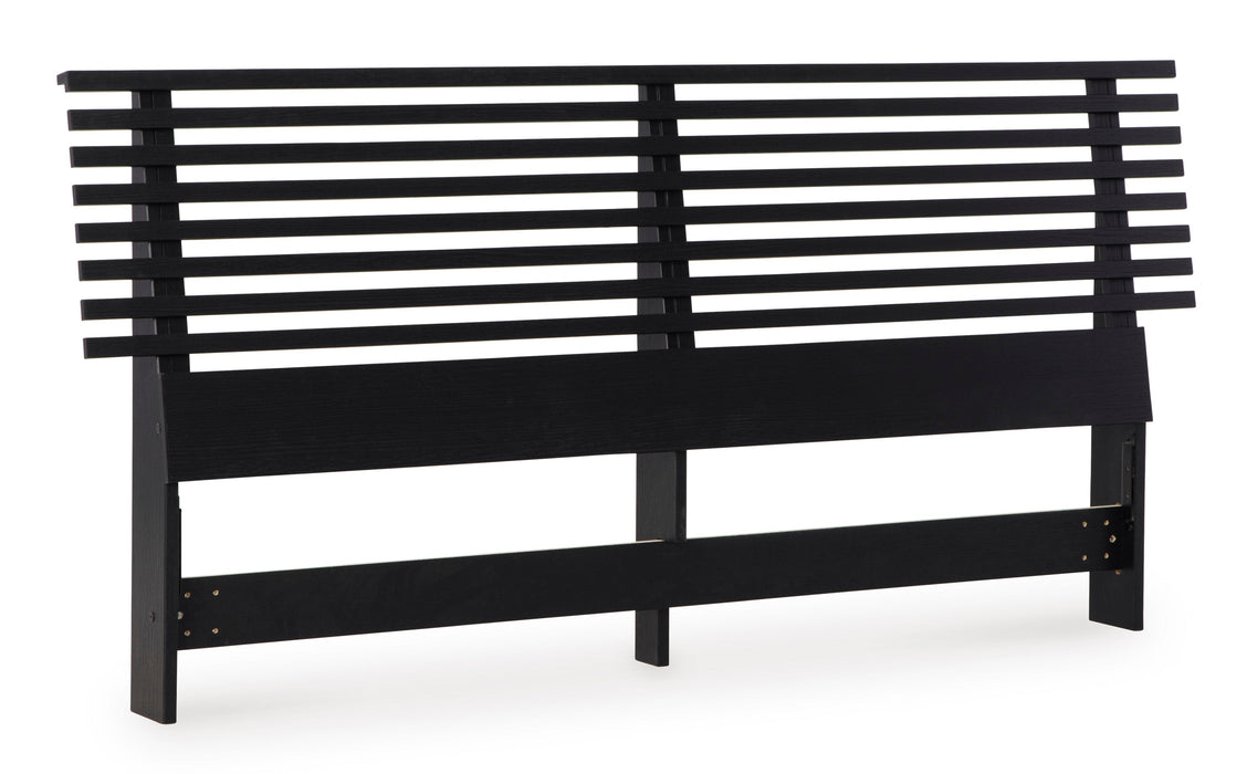 Danziar Black Slat Bedroom Set - Gate FurnitureBedroom Set