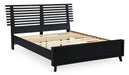 Danziar Black Slat Panel Bedroom Set - Gate FurnitureBedroom Set