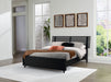Danziar Black Slat Panel Bedroom Set - Gate FurnitureBedroom Set