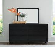 Danziar Full Panel Platform Bed, Dresser and Mirror - B1013B22